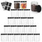 Aramanara 20 Pcs 500ml Plastic Jars with Lids, 16oz Clear Plastic Empty Storage Jar, Refillable Empty Round Food Storage Container with Labels for Dry Food Spice Craft Liquid Grain