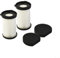 Zeroupshop Filtros de repuesto lavables, filtro reutilizable para Cecotec para Conga Thunderbrush 520 para D600 D601 mango Partes de aspirador Accesorios