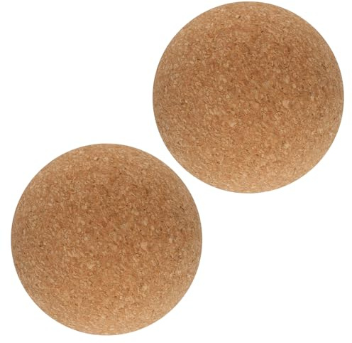 Bojueshaw 2Pcs Wine Cork Ball,Reusable Ball Stopper,Wine Bottle Plug Stoppers,Natural Wood Cork Ball for Holiday Parties Valentine's Day