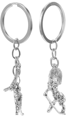 GALPADA 2stücke Eishockey Schlüsselanhänger Charm Anhänger Hockey Schlüsselring Für Spieler Sport Taschen Zubehör Metall Design Schlüsselanhänger Für Hockeyfans Eishockey