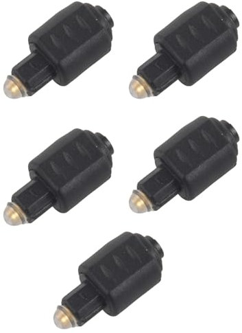 Xnuiasqe 5X Mini Optical Audio Adapter 3.5MM Female Jack to Digital Toslink Male Plug for Amplifier