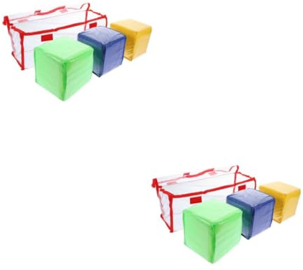 UPKOCH 2 Sätze Kartenlernspielzeug Klassenzimmer Würfelspielzeug Zum Lernen in Der Schule Lehrreich Lehre Spielsachen Kleine Würfel -taschenwürfel Taschenwürfel Würfel PVC 3 Stücke * 2