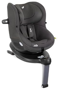 Joie i-Spin 360 E R129 Kindersitz, 6 Monate bis 4 Jahre (61–105cm), Thunder | i-Size-zertifiziert autositz mit ISOFIX-Installation, 360°-Drehfunktion und Seitenaufprallschutz für maximale Sicherheit.