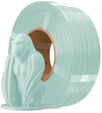 AzureFilm PETG Filament Hyper Speed ​​Refill 1,75 mm – Ohne Spule – 1kg – Für Hochgeschwindigkeits-3D-Druck – Widerstandsfähig, Langlebig, Feuchtigkeitsbeständig (Mintgrün Pastell, 1kg)