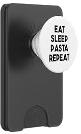 Pasta Funny - Eat Sleep Pasta Repeat PopSockets PopWallet für MagSafe