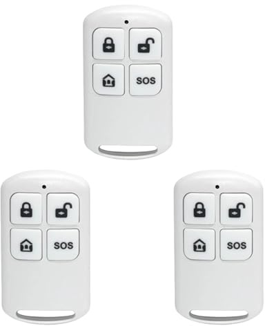 XNY Telecomando Senza Fili da 315MHz/433MHz Funziona con XNY Sistema di Allarme Domestico (Bianco, 3 Pezzi)