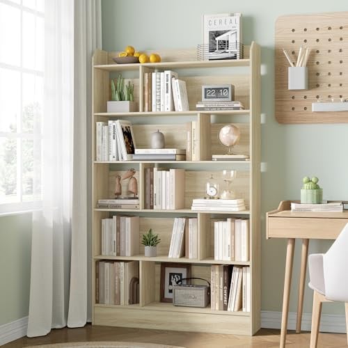 Hzuaneri Libreria a 6 Ripiani, Rovere, 24 x 100 x 170 cm, BC64416X