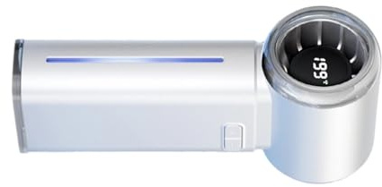 JDNH Ventilateur de refroidissement portable rechargeable par USB de 3500 mAh, fonction de brumisation réglable, 199 vitesses, design compact pour voyage, maison, brumisation portable avec affichage