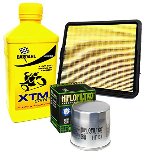 KIT TAGLIANDO PER BMW K100 LT 1983 - 1994 CON 4 LITRI OLIO BARDAHL XTM 20W50 – 1 FILTRO OLIO HIFLO HF163 – 1 FILTRO ARIA MAHLE LX 75