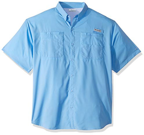 Columbia PFG Tamiami Ii UPF 40 Kurzarm-Angelshirt für Herren, weiße Kappe, Größe XL, weiße Kappe, Größe XL