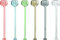 Guzzini GZ10790052 Piatti, Plastic, Couleurs Assorties