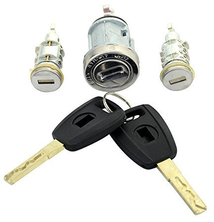 KIT 2 Serrures Portes barillets + neiman Fiat Punto Doblo Panda Palio Bravo.clés Lame SIP22 @Pro-Plip