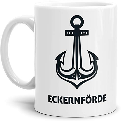 Anker-Tasse Eckernförde Seemann/Hafenstadt/Küste/Souvenir/Kaffeetasse/Mug/Cup