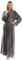 Dressing Gown Women Full Length Robe Plus Size Fleece Winter Warm Bathrobe, UK14-20(label XL), Grey