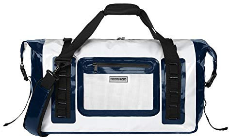 anndora Wasserfeste Reisetasche 50 L Sporttasche Segeltasche wasserdicht Weiß - Dry Bag