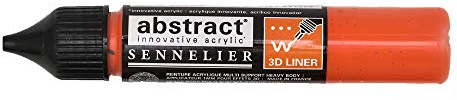 Sennelier Abstract Acrylic 3D Liner 27ml (Cadmium Red Orange Hue)