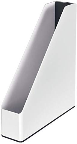 Leitz Stehsammler A4, weifarbiges Design, Weiß/Schwarz, Duo Colour, WOW, 53621095