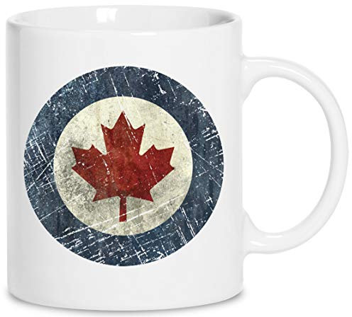 Jahrgang Kanada Luft Macht Emblem - Kanada Keramik Weiß Tassen Kaffeebecher Cup Mug