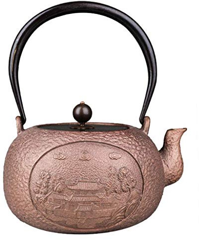 SGSG 1.2L Kettle Copper Pot Electric Kettle Retro Cast Copper Boiling Teapot Home Tea Maker