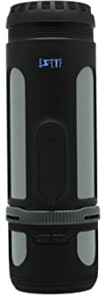 EZ-LYF Super-Portable Bluetooth Speaker Device, 4 in 1 Wireless Music Player with Camping Lantern, Torch and IPX4 Waterproof USB Power Bank with 360° Stereo Sound - Black