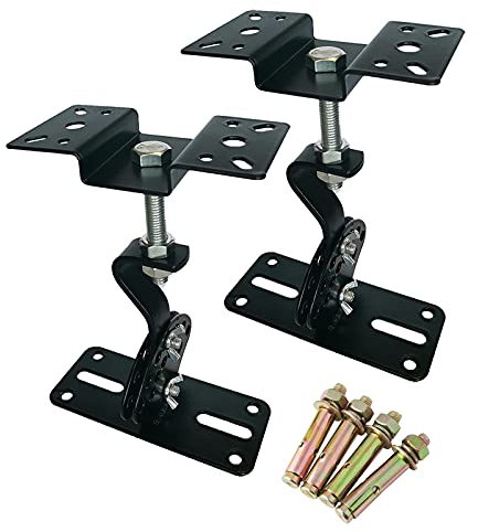 Howonder Ceiling Speaker Mount,Swivel & Tilt, Speaker Ceiling Mount Bracket Compatible with Most 8 10 12 15 Speakers,Hold up to 100lbs,SPS-506D (2 Packs Black)
