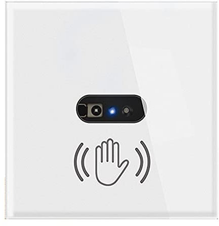 Interruptor de luz con Sensor de Movimiento, luz de Pared Inteligente automática sin Contacto, Interruptor de Sensor de Infrarrojos, Panel de Pantalla de Vidrio, Interruptor de casa 220V 10A