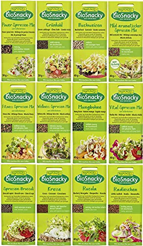Rapunzel Sprossen Mix | Bio-Keimsprossen zum Selberkeimen | 12 Sorten, 450g