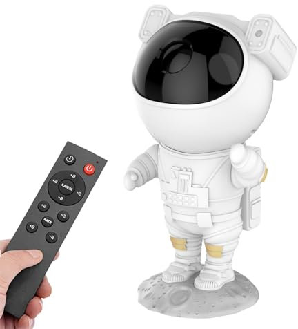 Kids Astronaut Star Projector Galaxy Light with Timer and Remote Control, 360° Adjustable Starry Night Light Projector for Baby/Adults/Bedroom/Party/Home Decor/Game Room