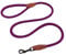 AllPetSolutions Rope Dog Lead - Heavy Duty Walking, Running, Outdoor Training Lead for Dogs - Anti-Tangle Leash with 360 Hook, Strong Clip, Easy Grip Loop Handle - Purple/Black, Braided Nylon, 120cm