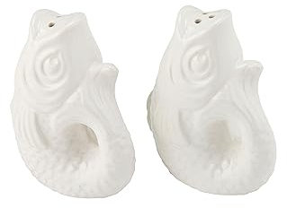 Gift Company Salière et poivrière Monsieur Carafon 2 pcs, Blanc, 9 cm