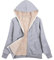 AMhomely Einfarbiger Damen-Kapuzenpullover für den Winter, warm, mit Fleece gefüttert, mit Reißverschluss, Übergröße, UK-Größe, X-Grau (leicht), 48