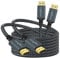 Twozoh Cable HDMI 4K 2M 2 Unidades, Cable HDMI trenzado de nailon a HDMI soporte 18Gbps 3D/4K@60Hz/2160P/1080P