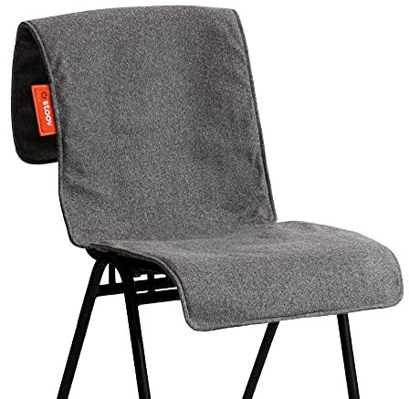 STOOV Big Hug - Kabellose Wärmedecke - Infrarot mit Abschaltautomatik - 3 bis 6 Stunden wärme - 40x110 cm - Original Grau