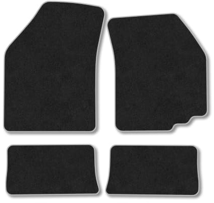 Suzuki Alto (2009-2014) Carpet Car Mats | Grey Edge Trim Tailored Fit Floor Mats Full Coverage Protection Accessories Easy Clean Anti Slip Made in the UK