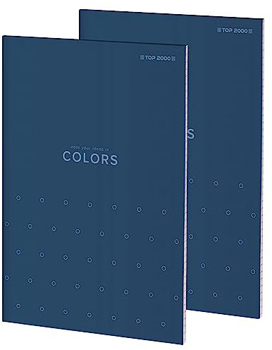 Bloc de notes TOP 2000 Couleurs A6 100 feuilles à carreaux