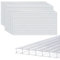CEEDIR 14x Polycarbonat Hohlkammerplatten 4mm Doppelstegplatten Stegplatten für Gewächshaus - Transparent - 60.5 x 121cm - 10,25 m²
