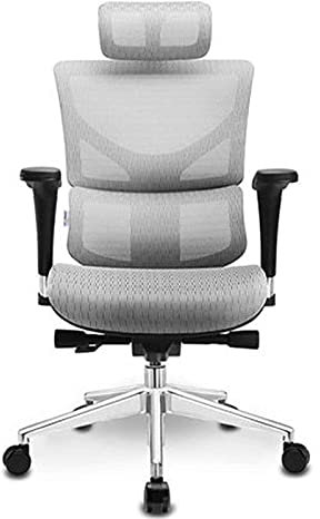 Chaise de Bureau Chaise de Jeu Ergonomique Chaise de Bureau Chaise d'ordinateur à Domicile Chaise de Patron Chaise de Jeu Chaise de Bureau Chaise de Bureau Chaise (Couleur : Gris, Taille : Taille