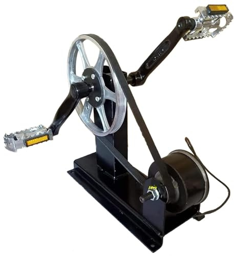 NYMFEA Generador de pedales, generador de pedal portátil de 350W, DC Crank Generator, proporcionar interfaz de 12V CC, cargador de coche con salida de 5V, estilo1