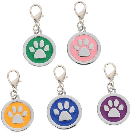 minkissy 5stücke Teiliges Hundemarke Aus Stylische Tieranhänger Für Personalisierbare Id-tags Und Langlebig Und Auffällig Für Hunde Und Katzen