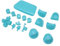 Bouton Gamepad-pouce Fonctionnement précis Pratique Touches de changement de poignée 16 pcs Durable Multifonctionnel pour Manettes De Jeu (Bleu clair)