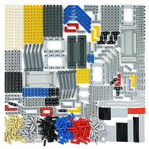 Technical ersatzteile, 580 Stück Technische Teile-Sets Balken Achsen, Pins Lochbalken, Verbinder,Stopper klein 1/2, kompatibel mit große Marke Liftarm Brick, Spielzeug für Jungen, Erwachsene