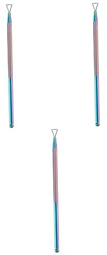 FRCOLOR Lot de 3 outils de manucure, vernis à ongles, faux ongles, dissolvant de vernis à ongles en gel portable, pousse-cuticules, symphonie, vernis à ongles, dissolvant d'armure