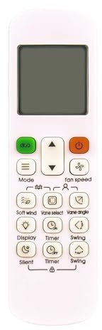 AULCMEET RM12F Mando a Distancia de Repuesto Compatible con el Aire Acondicionado Midea AC RM12F VRF Controller IDU Advanced Setting