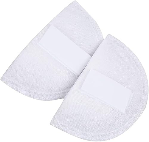 1Pair of White Sponge Shoulder Pads Foam Shoulder Pads Shoulder Enhancer Non Slip Shoulder Protectors for Girls Women Men Jacket T-Shirt Clothing Dress Sewing Accessories