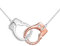 POPLYKE Handschellen Halskette Sterling Silber Handschellen Anhänger Kette Punk Rocker Schmuck Geschenke für Frauen