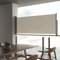 Homgoday Toldo lateral retráctil, 100 x 300 cm, color crema, decorativo, cortina de privacidad para jardín, balcón, toldo para exterior, toldo lateral para terraza exterior
