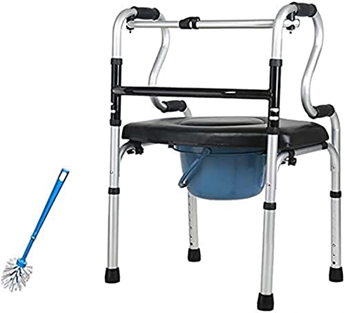 Rollator Walker Mobility Walking Aid for Adult Elderly Auxiliary 8-level Adjustable Folding Walker Aluminum Standard Walkers Sehnen sich nach zuverlässigem