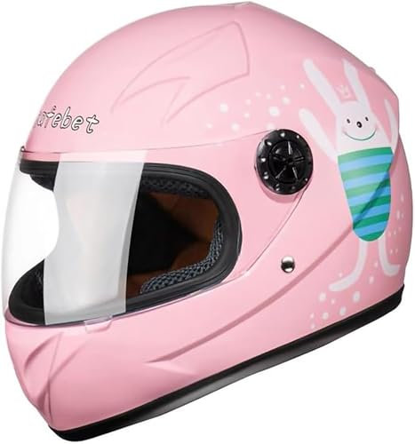 Casque De Moto Intégral Pour Enfants, Casque De Course Pour Enfants, Approuvé ECE, Mignon, Pour Scooter Électrique De Rue, Kart, Vélo Tout-Terrain, Cyclomoteur, VTT, Pour Garçons B,48-52cm