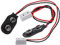 SKISUNO Elegant Miniature Lamp Battery Wire for Doll House Lights 2pcs 9v Connector