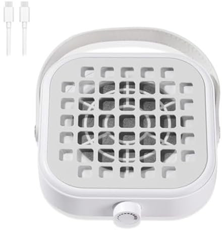 Eighosee Nail Powder Collector Mini C Type Dust Collector Fan Powerful Vacuum Cleaner Manicure Pedicure Tool